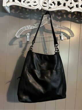 American Leather Co. Austin Triple Entry Bucket purse